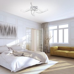 6539-55 Q-MALINA LAMPA SUFITOWA STALOWY