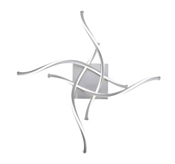 6539-55 Q-MALINA LAMPA SUFITOWA STALOWY