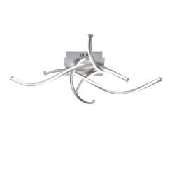 6539-55 Q-MALINA LAMPA SUFITOWA STALOWY