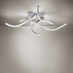 6539-55 Q-MALINA LAMPA SUFITOWA STALOWY