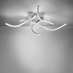 6539-55 Q-MALINA LAMPA SUFITOWA STALOWY
