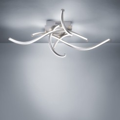 6539-55 Q-MALINA LAMPA SUFITOWA STALOWY