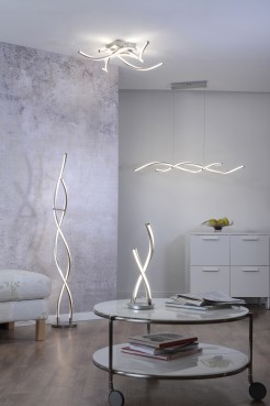 6539-55 Q-MALINA LAMPA SUFITOWA STALOWY