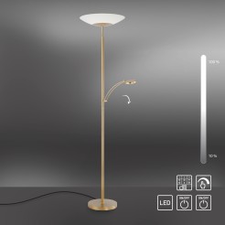 655-60 ALFRED LAMPA PODŁOGOWA MATOWY MOSIĄDZ