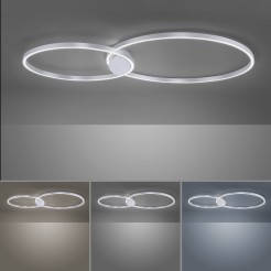 6590-95 Q-KATE LAMPA SUFITOWA STALOWY
