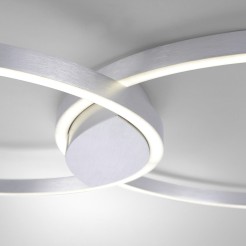 6590-95 Q-KATE LAMPA SUFITOWA STALOWY