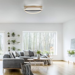6739-60 Q-BELUGA LAMPA SUFITOWA MATOWY MOSIĄDZ