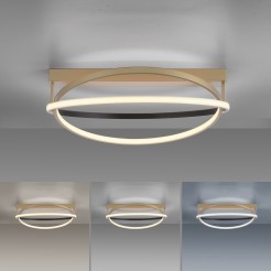 6739-60 Q-BELUGA LAMPA SUFITOWA MATOWY MOSIĄDZ