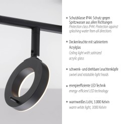 6781-13 SILEDA LAMPA SUFITOWA CZARNY