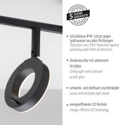 6781-13 SILEDA LAMPA SUFITOWA CZARNY