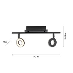 6781-13 SILEDA LAMPA SUFITOWA CZARNY