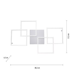 8190-55 INIGO LAMPA SUFITOWA STALOWY