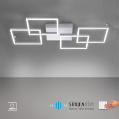 8190-55 INIGO LAMPA SUFITOWA STALOWY