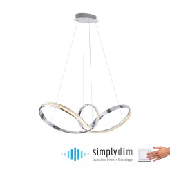 8222-17 TANJA LAMPA WISZĄCA CHROM