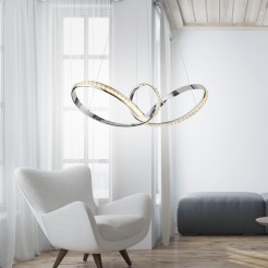 8222-17 TANJA LAMPA WISZĄCA CHROM