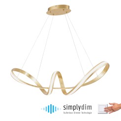 8292-12 MELINDA LAMPA WISZĄCA ZŁOTY