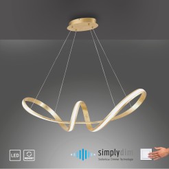 8292-12 MELINDA LAMPA WISZĄCA ZŁOTY