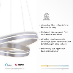 8420-55 Q-VITO LAMPA WISZĄCA SREBRNY