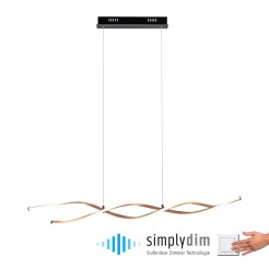 9142-18 POLIA LAMPA WISZĄCA CZARNY/ZŁOTY