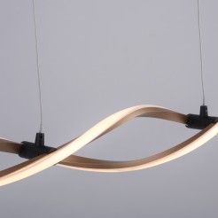 9142-18 POLIA LAMPA WISZĄCA CZARNY/ZŁOTY
