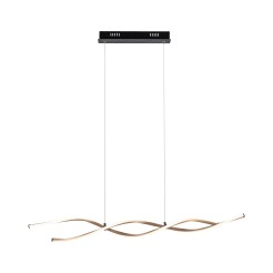 9142-18 POLIA LAMPA WISZĄCA CZARNY/ZŁOTY