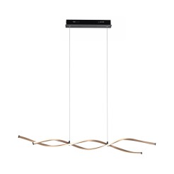 9142-18 POLIA LAMPA WISZĄCA CZARNY/ZŁOTY