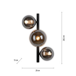 9583-18 LAMPA WISZĄCA POPSICLE SMOKY/BURSZTYN