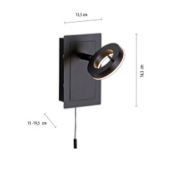 9785-13 SILEDA KINKIET ANTRACYT