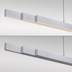 2598-95 ADRIANA COMFORT LIFT LAMPA WISZĄCA SREBRNY