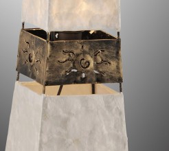 1923 ABUJA LAMPA PODŁOGOWA PERŁOWY