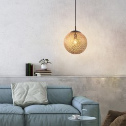 2420-48 GRETA LAMPA WISZĄCA RDZA/ZŁOTY
