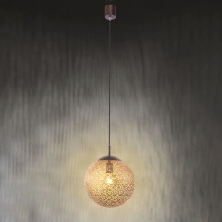 2420-48 GRETA LAMPA WISZĄCA RDZA/ZŁOTY