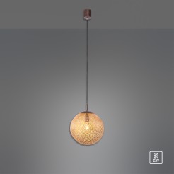 2420-48 GRETA LAMPA WISZĄCA RDZA/ZŁOTY