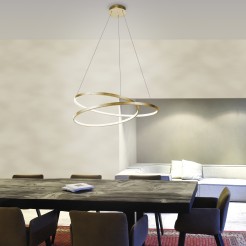 2474-12 ROMAN LAMPA WISZĄCA ZŁOTY