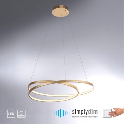 2474-12 ROMAN LAMPA WISZĄCA ZŁOTY
