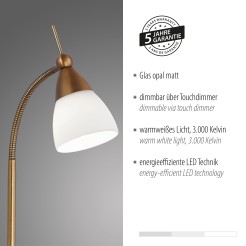 4001-11 PINO LAMPA STOŁOWA ANTYCZNY MOSIĄDZ