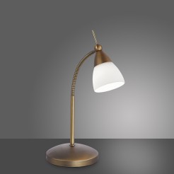 4001-11 PINO LAMPA STOŁOWA ANTYCZNY MOSIĄDZ