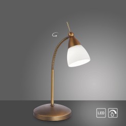 4001-11 PINO LAMPA STOŁOWA ANTYCZNY MOSIĄDZ