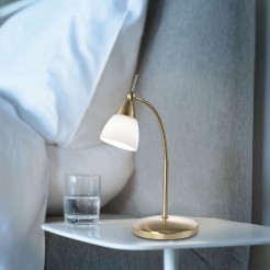 4001-60 PINO LAMPA STOŁOWA MATOWY MOSIĄDZ