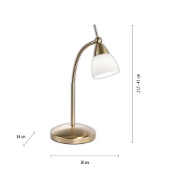 4001-60 PINO LAMPA STOŁOWA MATOWY MOSIĄDZ