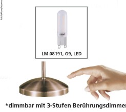 4001-60 PINO LAMPA STOŁOWA MATOWY MOSIĄDZ