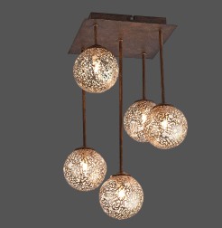 6234-48 GRETA LAMPA SUFITOWA RDZA/ZŁOTY