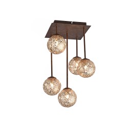 6234-48 GRETA LAMPA SUFITOWA RDZA/ZŁOTY