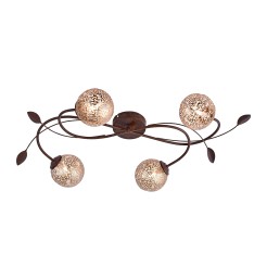 6395-48 GRETA LAMPA SUFITOWA RDZA/ZŁOTY