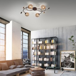 6395-48 GRETA LAMPA SUFITOWA RDZA/ZŁOTY