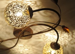 6395-48 GRETA LAMPA SUFITOWA RDZA/ZŁOTY