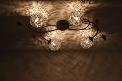 6395-48 GRETA LAMPA SUFITOWA RDZA/ZŁOTY