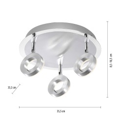 6788-96 SILEDA LAMPA SUFITOWA ALUMINIUM