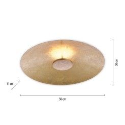 8132-12 PLATE LAMPA SUFITOWA ZŁOTY