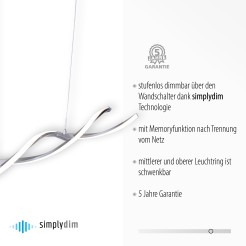 9142-55 POLINA LAMPA WISZĄCA STALOWY